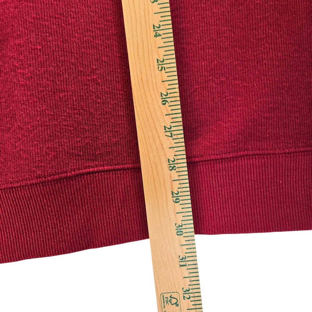 Tasso Elba Mens 2XL Burgundy 1/4 Zip Heavy Pullover Sweater Versatile Textured - Picture 4 of 8